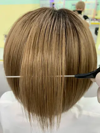 ショート 🪞透明感カラー🫧 縮毛矯正🥇かずきのヘアスタイル