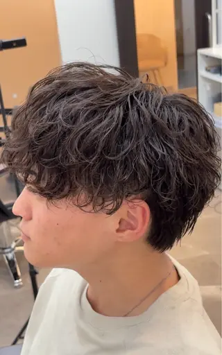 ショート パーマ メンズ メンズパーマ×カラー ×新宿　　裕世のヘアスタイル