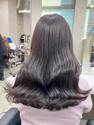 ロング カラー パーマ ヘアアレンジ メンズ 上品＆韓国風 🥀海心🥀のヘアスタイル