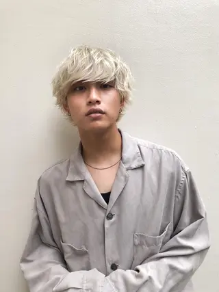 ショート カラー メンズ Chlom🌿Top Stylist沖田のヘアスタイル