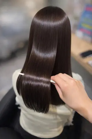 セミロング カラー 髪質改善/透明感カラ ー/Ayana 🍒のヘアスタイル