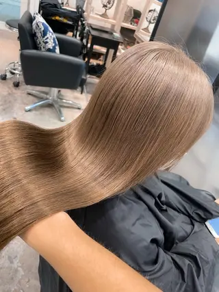 ロング カラー 縮毛矯正 髪質改善寺坂雄飛💐のヘアスタイル