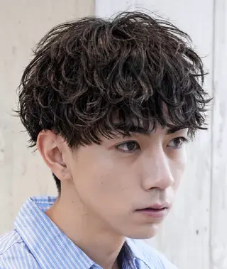 パーマ メンズ 仙台波巻きパーマ/ fifth/遠藤楓雅のヘアスタイル