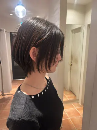 ショート カラー 結衣/ 無料カットモデル🎀のヘアスタイル