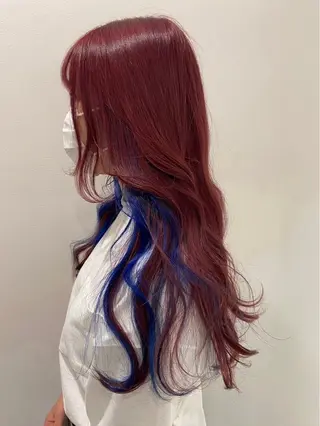 ロング カラー ヘアアレンジ 🎀ブリーチ×艶髪 🎀 ♡さや♡のヘアスタイル