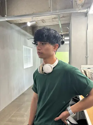 ショート パーマ メンズ メンズ/ダブルカラー /パーマ/来栖慧💈のヘアスタイル