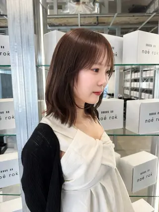 ミディアム カラー レイヤーカット🪽‪ Natsuki🤍のヘアスタイル