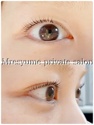 マツエク・マツパ Mresyume MAYUのマツエク・マツパデザイン