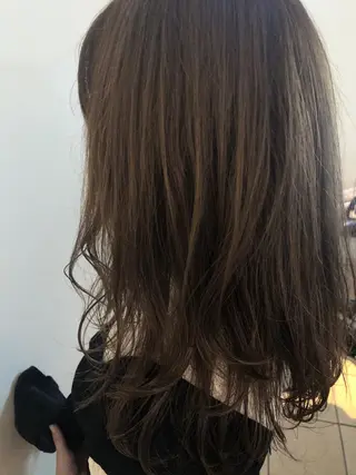 セミロング カラー 韓国hair ·͜· watanabeのヘアスタイル