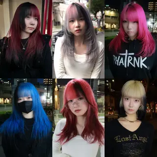 ロング カラー 梅田デザインカラー 🌈🏆ヒノキのヘアスタイル