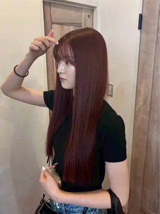 ロング カラー 若林 玲奈のヘアスタイル