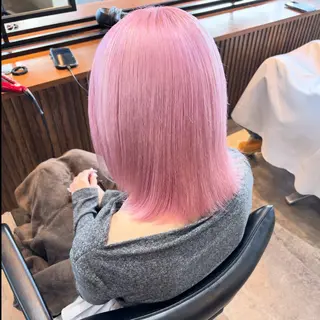 ミディアム カラー 渋谷🤍ハイトーン 🤍ボブ🤍FUMUのヘアスタイル