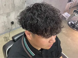ミディアム 韓国パーマ 美容師 和田爽良のヘアスタイル