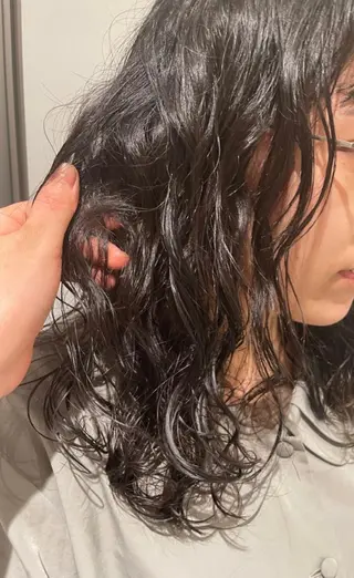 ロング パーマ 林 季香のヘアスタイル