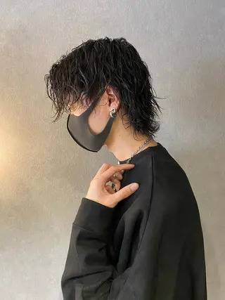 メンズ センターパート ／植田のヘアスタイル