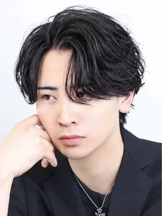 ミディアム Oltre四天王寺 メンズパーマ特化のヘアスタイル