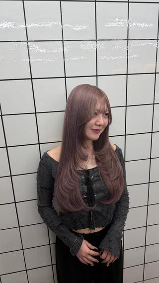 ロング カラー Hair CALON 下通りりあ🎀.⋆のヘアスタイル