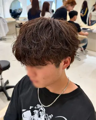 カラー 渋谷／メンズ特化/ リュートのヘアスタイル