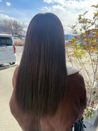 ロング カラー 馬場 美咲のヘアスタイル