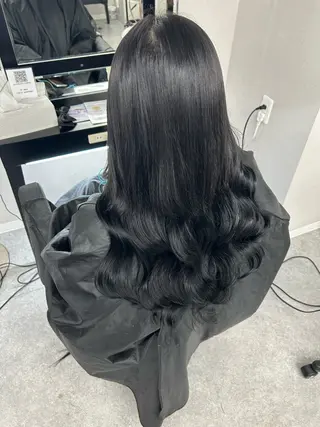 セミロング 馴染ませエクステ/ ヒロヤのヘアスタイル