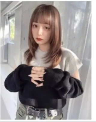 セミロング 門脇 恵利佳のヘアスタイル