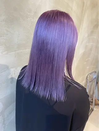セミロング カラー/ダブルカラー グレイカラー椿こはなのヘアスタイル