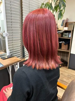 ミディアム カラー TELA HAIR 岩槻 高梨のヘアスタイル