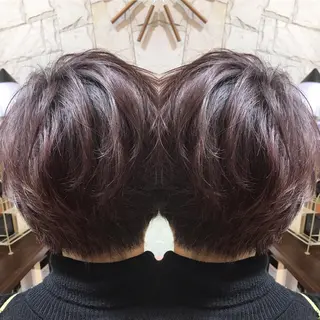ショート カラー 髪質改善 艶髪🔵フセナオヤのヘアスタイル
