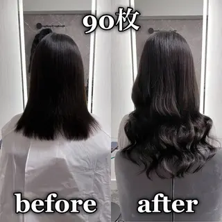 ロング KOSEI シールエクステのヘアスタイル