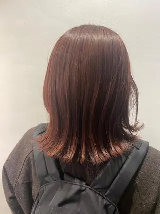 ミディアム 透け感color/ SUのヘアスタイル