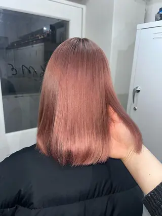 ミディアム 🎀ブリーチ×艶髪 🎀 ♡さや♡のヘアスタイル