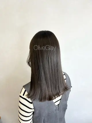 セミロング カラー 暖色・似合わせカラー (廣石沙英🎀)のヘアスタイル