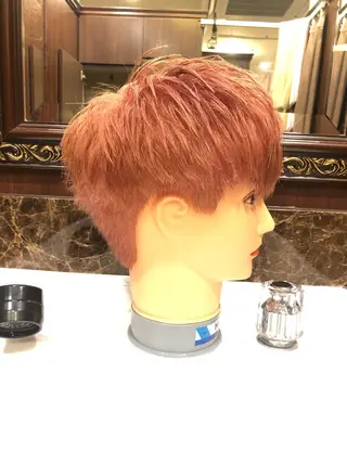 ショート カラー メンズ 澤 谷のヘアスタイル