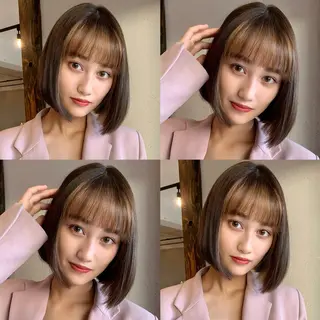 ショート カラー 透明感カラー✂︎ /縮毛矯正/YUKAのヘアスタイル