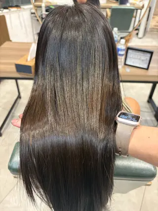 ロング 暗髪／透明感カラー ／⭐️hyuga⭐️のヘアスタイル