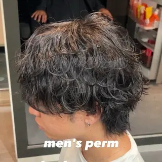 パーマ メンズ シャドウ🐾✖️ 波巻き特化🌊AOIのヘアスタイル