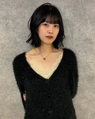 ショート カラー RURI韓国ボブ 🇰🇷タッセルボブのヘアスタイル