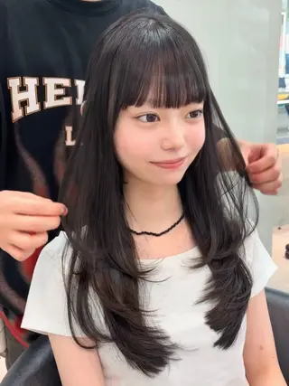 セミロング カラー ヘアアレンジ 【博多髪質改善】 吉村　清志のヘアスタイル