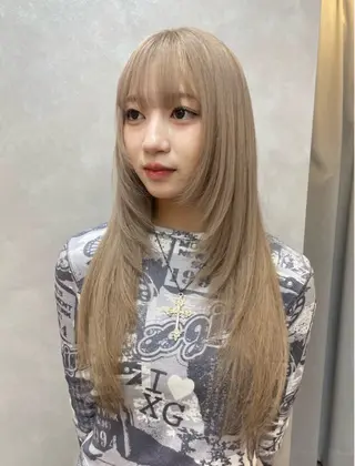 ロング カラー toyohara momokaのヘアスタイル