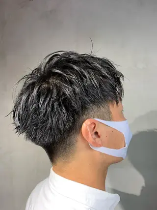 ショート メンズパーマ 工藤勇也のヘアスタイル