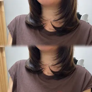 ミディアム カラー akane/大和田 駅/ Garanceのヘアスタイル