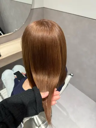 ミディアム カラー ヘアアレンジ 💎ハイトーン/ 艶カラー💎souのヘアスタイル