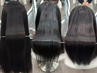 ロング カラー ヘアアレンジ 大宮縮毛矯正🩵 レイヤー 佐藤和のヘアスタイル