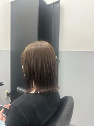 ミディアム ナチュラル🎀透明感 カラー/香香のヘアスタイル