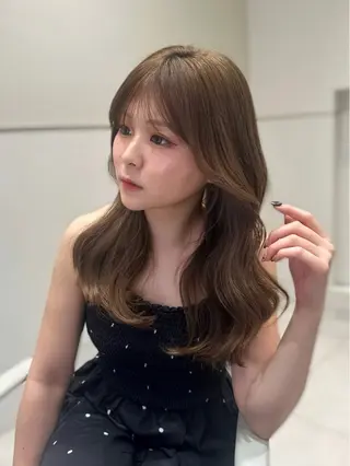 ロング カラー 🍑韓国風レイヤー 🍑莉子のヘアスタイル