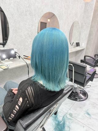 ミディアム カラー 🌺ハイトーン🌺 矢葺 なぎさ🌺🌺のヘアスタイル
