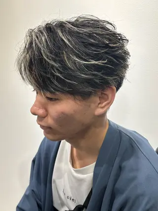ショート カラー パーマ メンズ メンズ特化美容師 中戸 滉のヘアスタイル