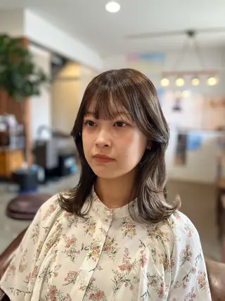 ミディアム 🫧透明感カラー× レイヤー🫧HARUのヘアスタイル