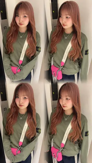 ロング カラー ayaka🫧 梅田ダブルカラーのヘアスタイル