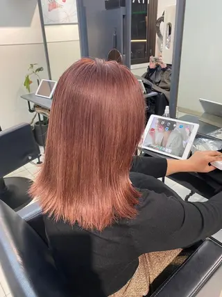 ミディアム カラー ハイトーンカラー が絶対可愛い✨泰聖✨のヘアスタイル